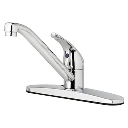 Homewerks Worldwide 242100 HomePointe Rounded Kitchen Faucet With Single Lever Handle - Chrome